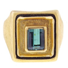 Burle Marx Green Tourmaline Ring