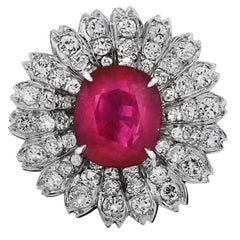 11.40 Carat Burma Ruby and Diamond Ring 11.40 Carat Burma Ruby and Diamond Ring