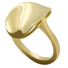 Daou Pure Ellipse Yellow Gold Sculptural Oval Ring