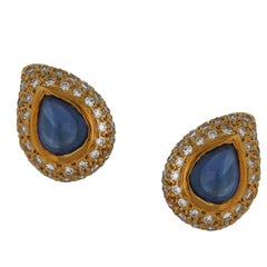 Vintage Tiffany & Co. Sapphire Diamond Stud Earrings