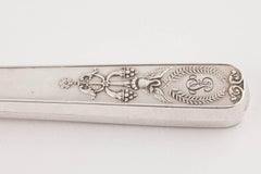 Fabergé Silver Cornucopia Service Fish Knife and Fork, circa 1900