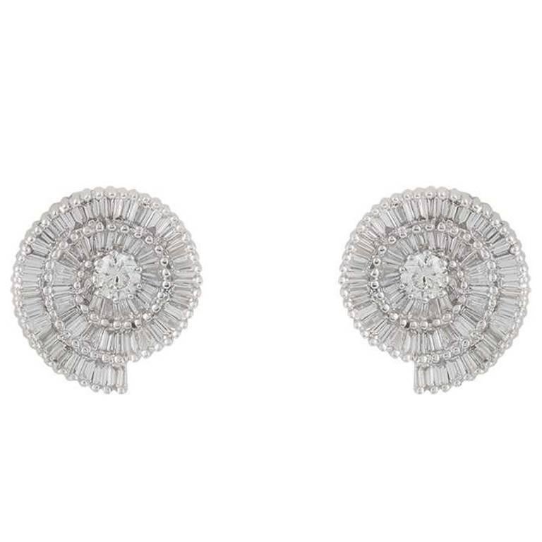 Diamond Stud Earrings 2.35 Carat