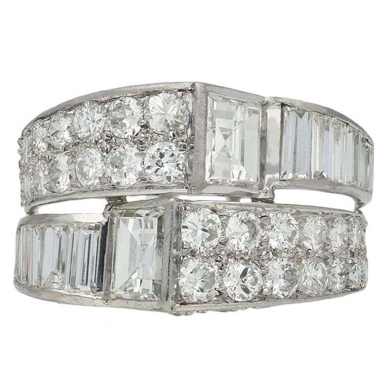 Art Deco Diamond Cocktail Ring, circa 1930