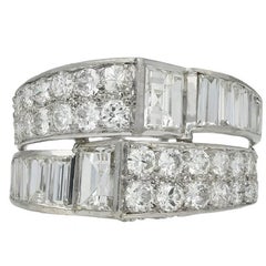 Vintage Art Deco Diamond Cocktail Ring, circa 1930