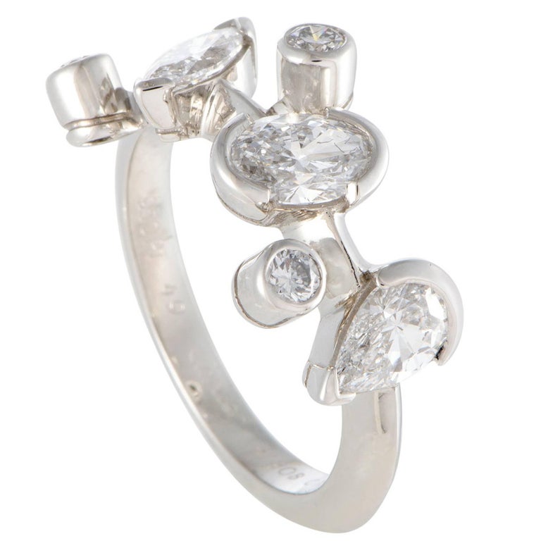 Cartier Meli Melo Diamond Platinum Band Ring at 1stDibs cartier