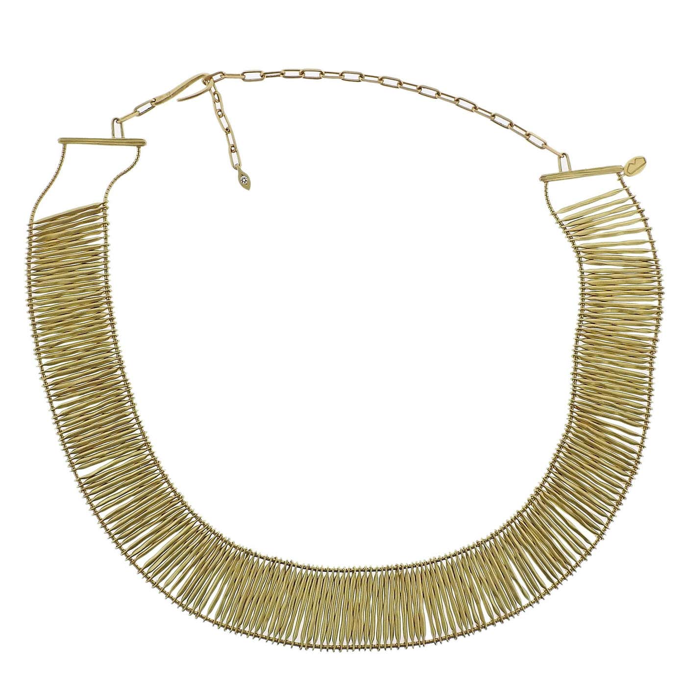 H. Stern Filaments Diamond Gold Necklace at 1stDibs | sterns 21st ...