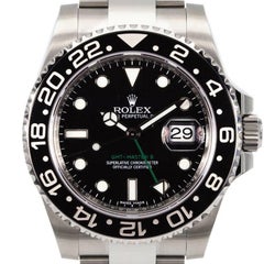 Rolex Stainless Steel GMT II Master Watch Automatic Wristwatch Ref 116710, 2011