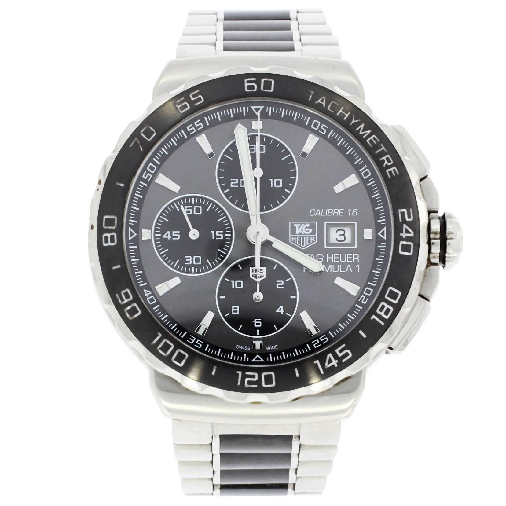 TAG Heuer Stainless Steel Wristwatch Ref CAU2010 For Sale