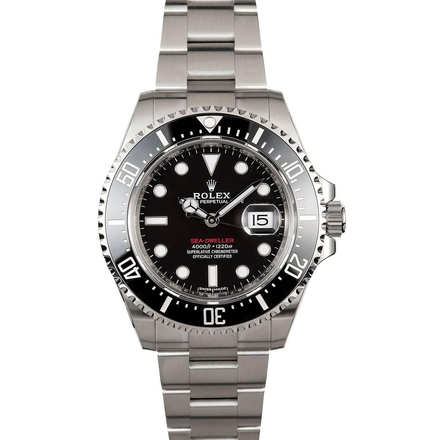 Rolex Stainless Steel Unworn Sea Dweller Wristwatch Ref 126600, 2017 