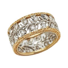 Buccellati Diamond Gold Ramage Eternelle Ring