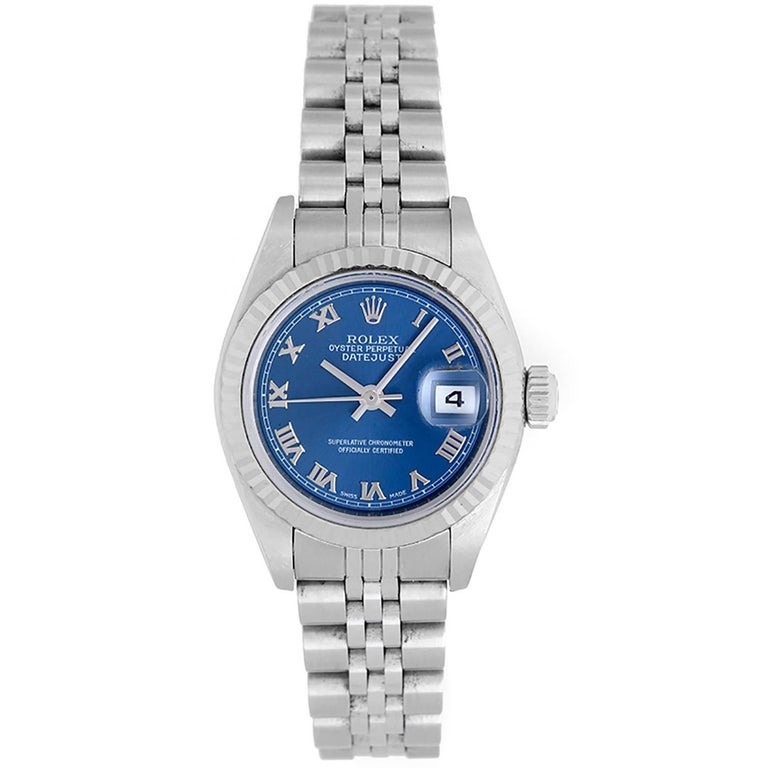 datejust white gold and stainless steel automatic