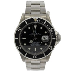 Rolex Stainless Steel Aluminium Bezel Submariner Wristwatch Ref 16610, 1997