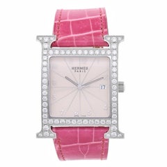 Hermès Damen-Edelstahl Heure H Quarz-Armbanduhr