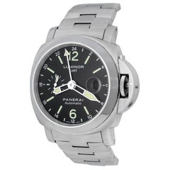 Panerai Stainless Steel Luminor GMT Limited Edition Automatic Wristwatch