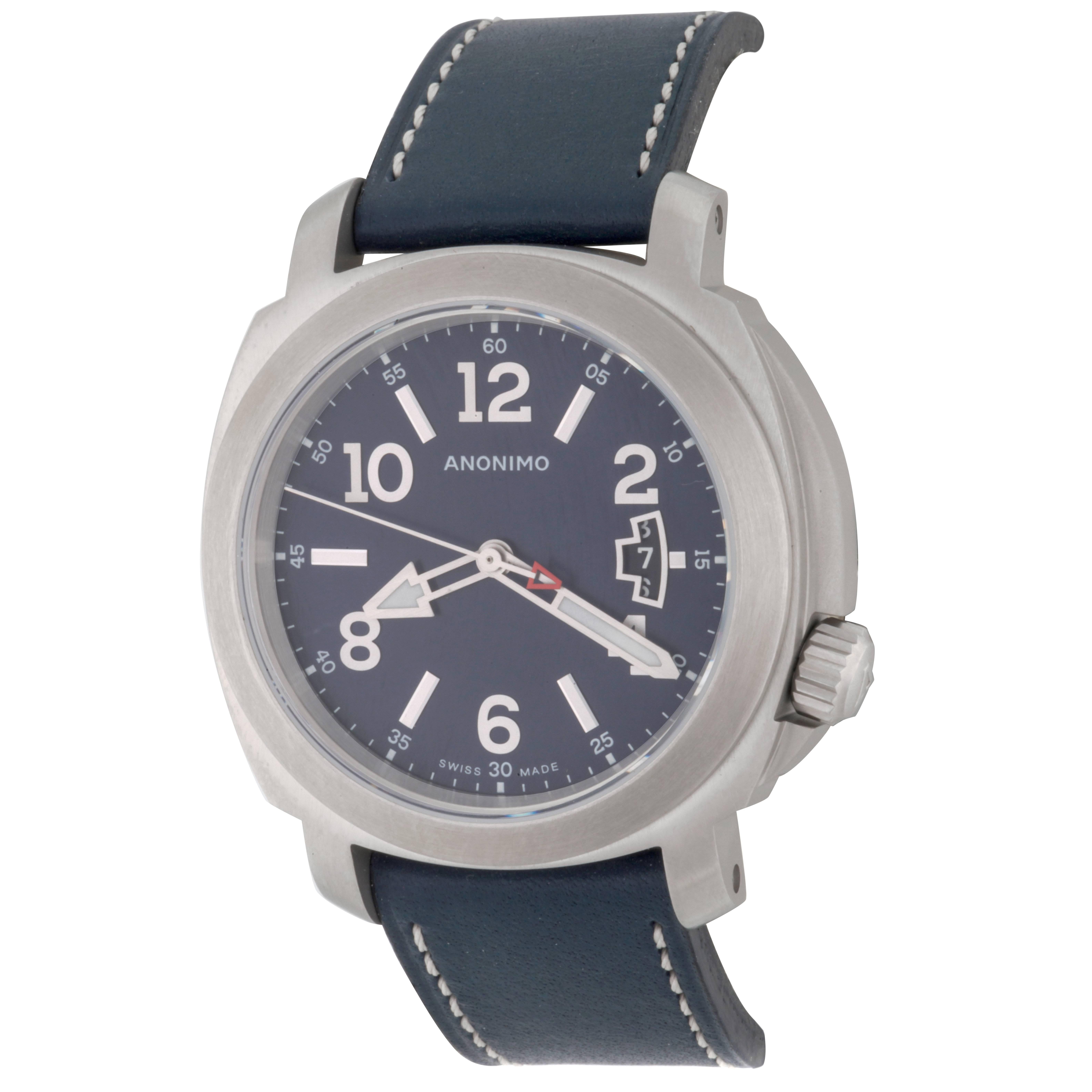 Anonimo Stainless Steel Sailor Automatic Wristwatch 