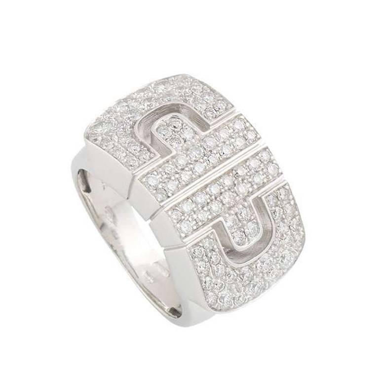 bulgari ring with diamonds