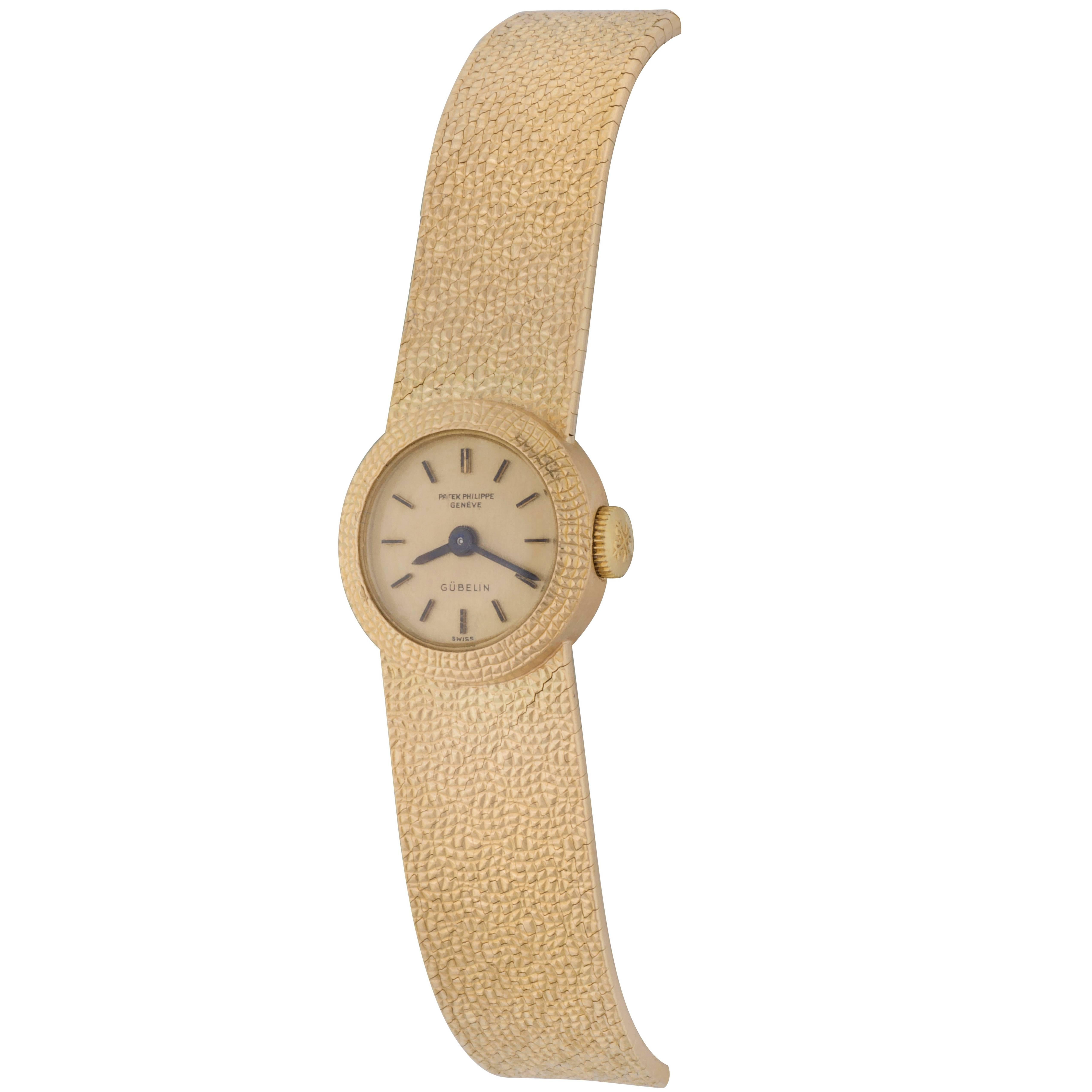 Patek Philippe Ladies Yellow Gold Manual Wind Wristwatch Ref 3306