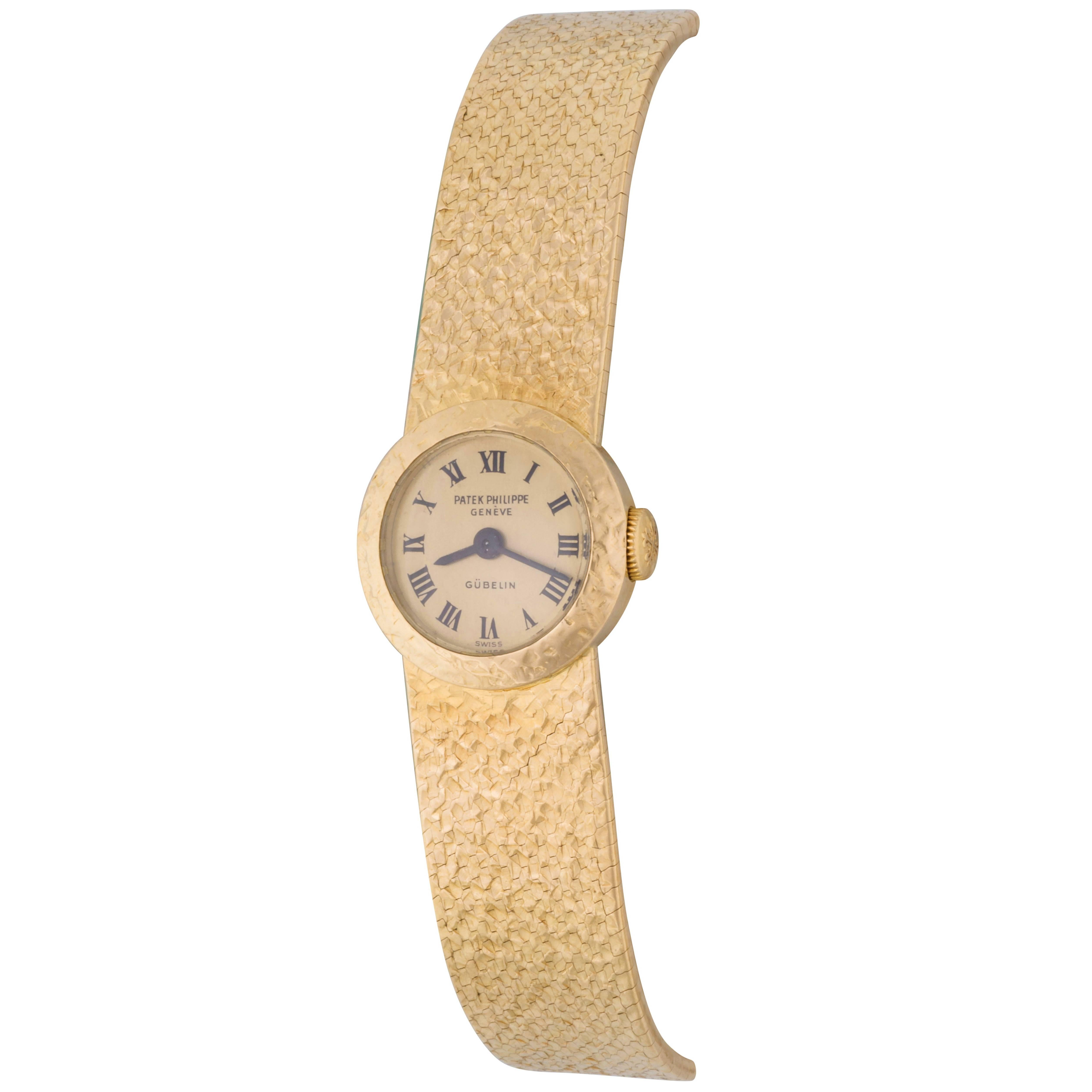 Patek Philippe Ladies Yellow Gold Manual Wind Wristwatch Ref 3266