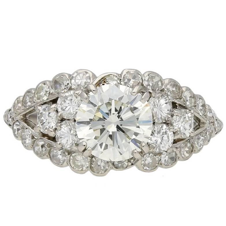 Chaumet Diamond Cluster Ring, French, circa 1935