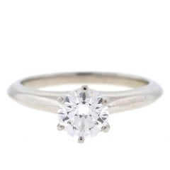 Tiffany & Co. Platinum Diamond Solitaire Engagement Ring