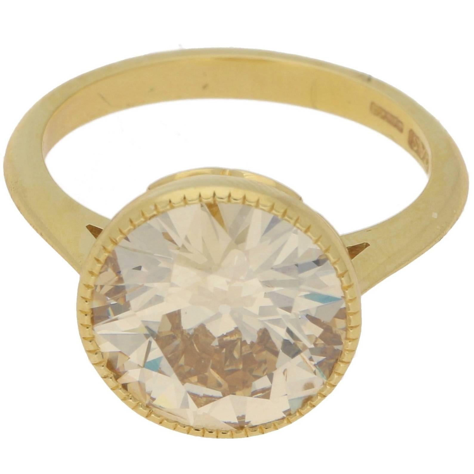 4.24 Carat Diamond Single Stone Engagement Ring