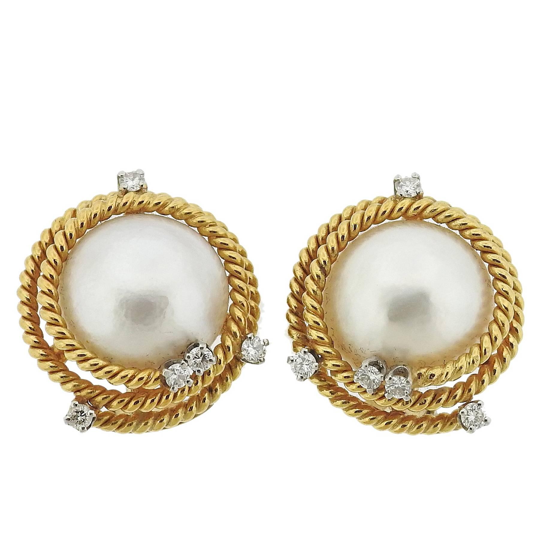 tahitian pearl earrings tiffany 