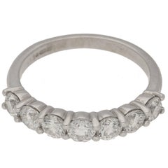 Seven-Stone Diamond Engagement Ring 0.85cts