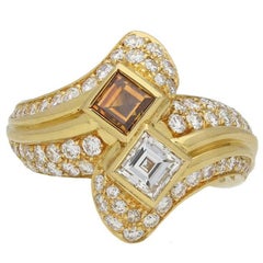 Retro Boucheron Diamond Cocktail Ring, circa 1980