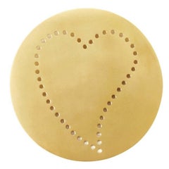 Youmna Fine Jewellery 18 Karat Yellow Gold Heart Pendant Necklace