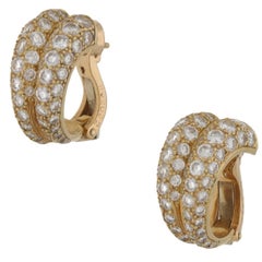 Cartier Diamond Double Hoop Earrings