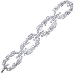 Cartier Paris Diamond Platinum Garland Bracelet 3