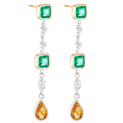Emerald Drop Earrings