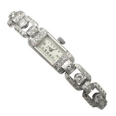 2.92Ct Diamond 'Mimo' Ladies Cocktail Watch - Art Deco Style - Vintage 2