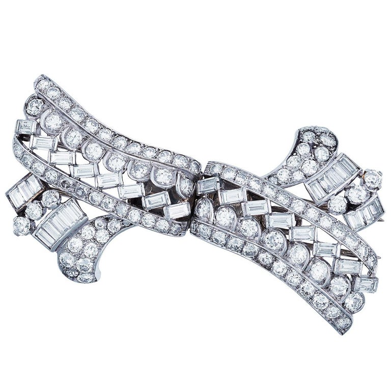 Art Deco Diamond Pendant Jul.Hügler For Sale