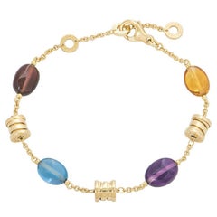 Bulgari Bracciale Mini B.Zero1 in oro giallo con più gemme