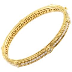 Judith Ripka Gold Bangle Bracelet