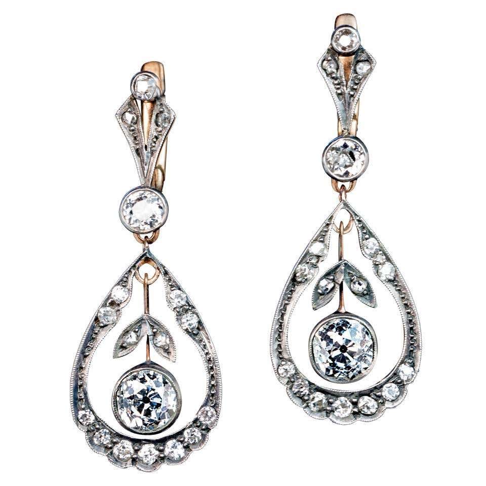 Antique Siberian Amethyst Earrings at 1stDibs | antique amethyst earrings