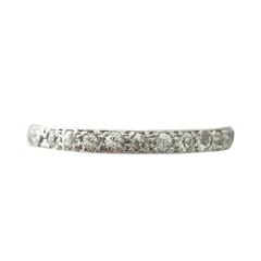 0.82Ct Diamond and Platinum Full Eternity Ring - Antique Circa 1930