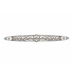 1.17Ct Diamond and 12kYellow Gold Brooch - Antique Circa 1910 12