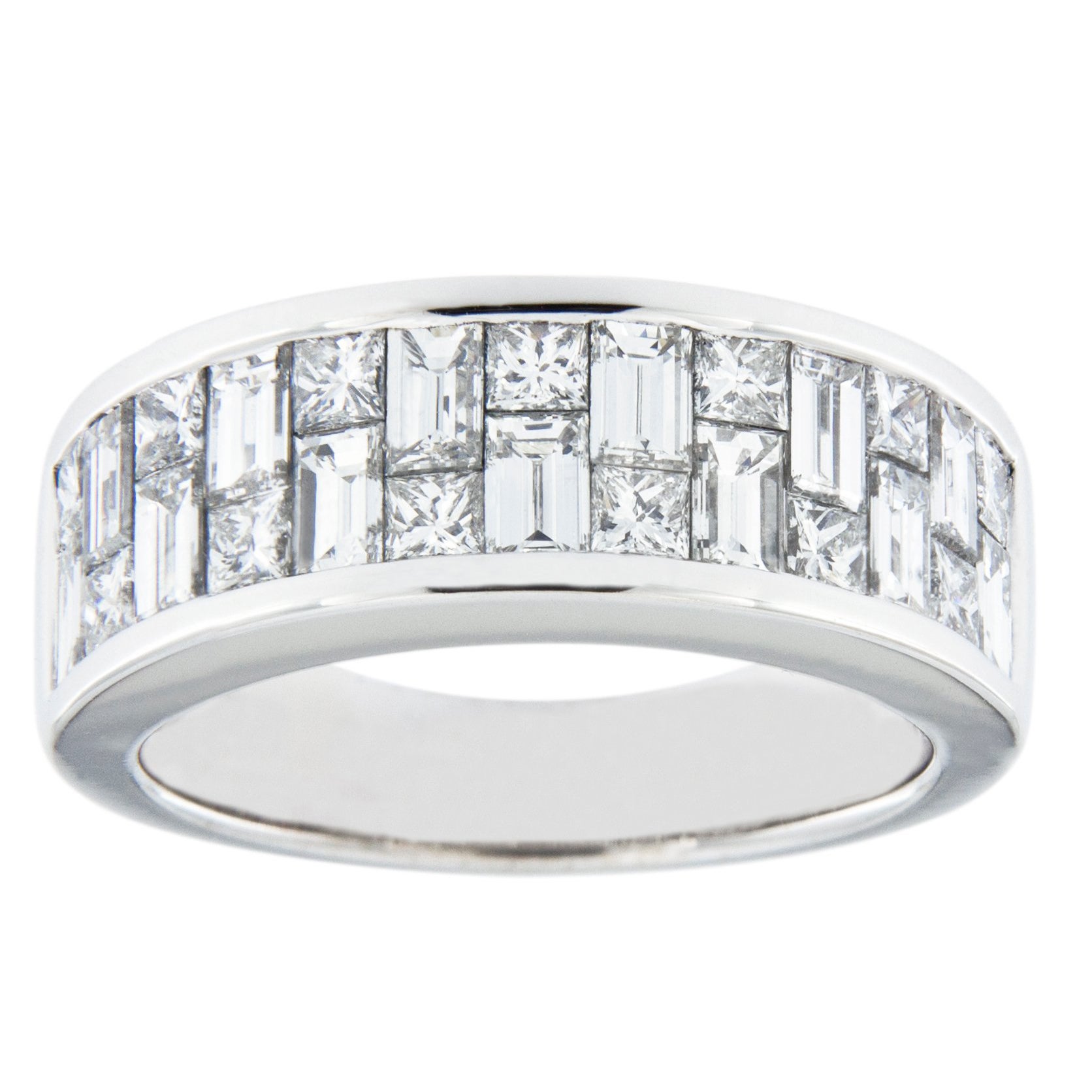 2mm Satin Contemporary Square Ring 18 Karat For Sale At 1stdibs