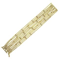 Cartier Diamant-Gold Draperie de Decollete Mehrstrang-Armband