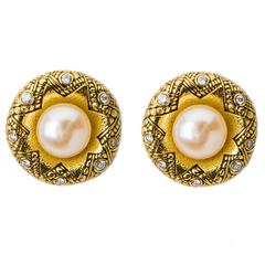 Alex Sepkus Pearl Diamond Gold Earrings