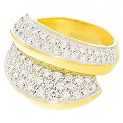 Damiani Diamond Pave Gold Ring 2
