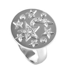 Chanel Comete Diamond Gold Ring