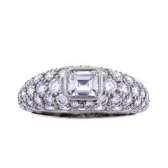 Retro Tiffany Pavé Diamond Ring