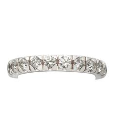 1.76Ct Diamond and 18k White Gold Full Eternity Ring - Vintage Circa 1980 3