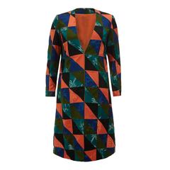 1960s Couture Patchwork Chinese Silk Coat 9
