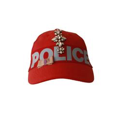 Rare B-Égoiste Police Paste Ribbon Embroidered Baseball Cap 1990's