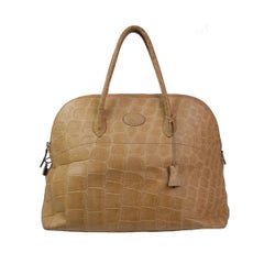 Donna Elissa Milano Beige Crocodile bag