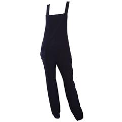 Rare Late 1990s 90s Tom Ford for Gucci Black Silk Jumpsuit w/ Racerback NEW